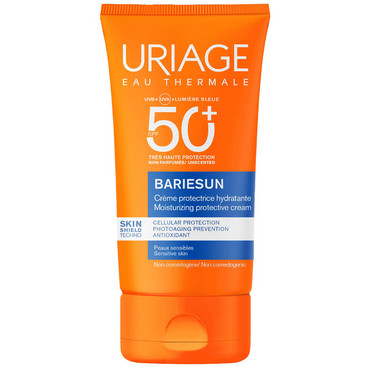 Бар'єсан сонцезахисний зволожувальний крем без запаху SPF50+ Uriage Bariesun Moisturizing Protective Cream SPF50+ фото