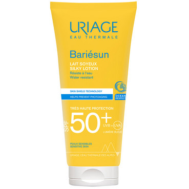 Бар'єсан шовковисте сонцезахисне молочко SPF50+ Uriage Bariesun Silky Lotion Very High Protection SPF 50+ фото
