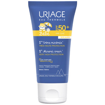 Bebe 1-ий мінеральний сонцезахисний крем SPF50+ Uriage BEBE 1st Mineral Cream SPF 50+ фото