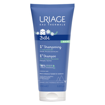 Bebe 1-й шампунь для дуже ніжного очищення волосся Uriage BEBE Extra Gentle Shampoo фото