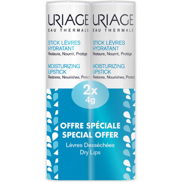 Eau Thermale набір стіків для губ зволожуючих Uriage Eau Thermale Moisturizing Lipstick Kit (2*4g) фото