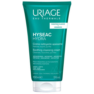 Ісеак Гідра заспокійливий очищуючий крем Uriage Hyseac Hydra Soothing Cleansing Cream фото