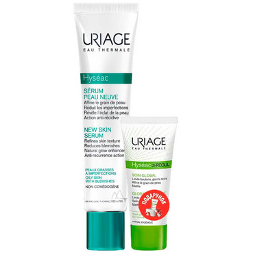 Подарунковий набір ІСЕАК для проблемної шкіри Uriage Hyseac New Skin Set (serum/40ml + cr/15ml) фото