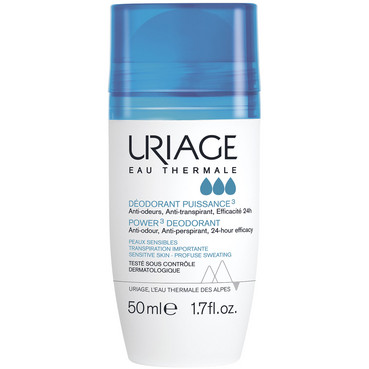 Шариковый дезодорант-антиперспирант тройной силы (УЦЕНКА) Uriage Power 3 Deodorant фото