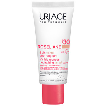 Розельян СС тонуючий догляд проти почервоніння SPF30 Uriage Roseliane CC Сream SPF30 фото