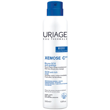 Ксемоз С8+ SOS спрей-димка проти свербежу Uriage Xemose С8+ Brume SOS Anti-Grattage фото