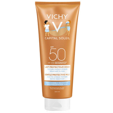 Молочко сонцезахисне водостійке для чутливої шкіри дітей, SPF 50 фото