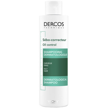 Себорегулюючий шампунь для жирного волосся Vichy Dercos Oil Control Advanced Action Shampoo фото