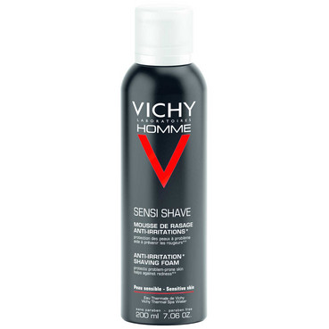 Піна для гоління для чутливої шкіри обличчя Vichy Homme Anti Irritation Shaving Foam фото