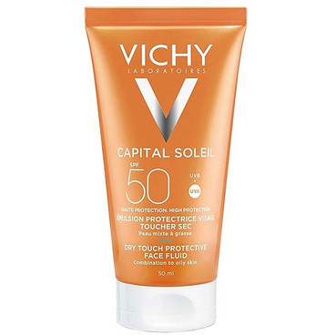 Сонцезахисна матуюча емульсія для обличчя, SPF 50+ Vichy Capital Soleil Dry Touch Face Fluid SPF50 фото