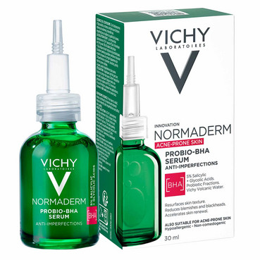сыворотка-пилинг для коррекции недостатков жирной и проблемной кожи лица vichy normaderm probio-bha serum фото