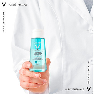 двухфазное средство для снятия макияжа с глаз vichy purete thermale waterproof eye make-up remover фото