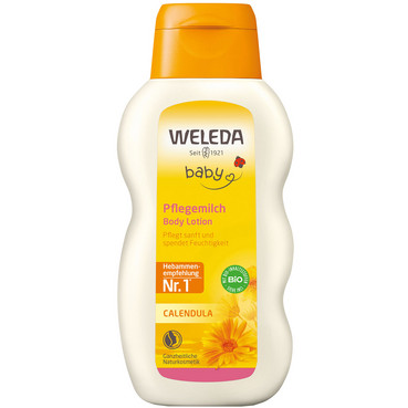 Детское молочко-лосьон для тела Календула Weleda Baby Calendula Body Lotion фото