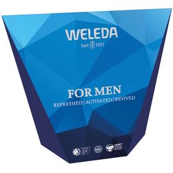 Набір для чоловіків Weleda For Men (deo/roll-on/50ml + f/cr/30ml + gel/200ml) фото