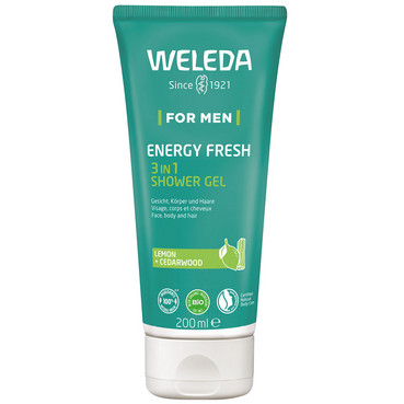 Чоловічий енерджи-гель для душу 3в1 Weleda For Men Energy Fresh 3in1 Shower Gel фото