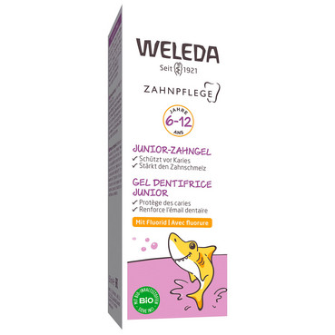 дитячий зубний гель з фтором junior 6-12 років weleda oral care junior fluor toothpaste gel фото