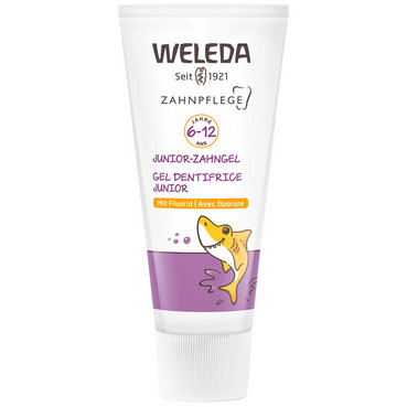 Дитячий зубний гель з фтором JUNIOR 6-12 років Weleda Oral Care Junior Fluor Toothpaste Gel фото