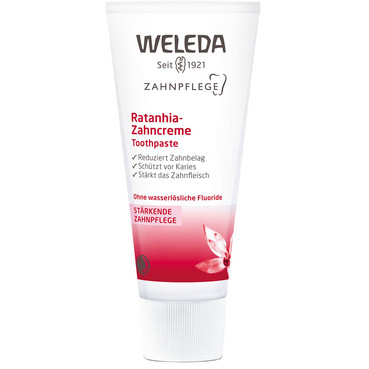 Зубная паста Ратания от кариеса и зубного налета Weleda Ratanhia Toothpaste фото