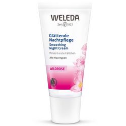 Розовый ночной крем для лица (УЦЕНКА) Weleda Wildrosen Glättende Nachtpflege фото