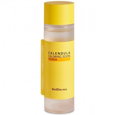 Тонер заспокійливий для обличчя з календулою WellDerma Calendula Calming Soon Toner фото