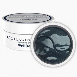 Сапфировые патчи для контура глаз с морским коллагеном WellDerma Collagen Impact Sapphire Eye Mask фото