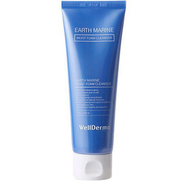 Пінка для вмивання обличчя з морськими мінералами WellDerma Earth Marine Moist Foam Cleanser фото